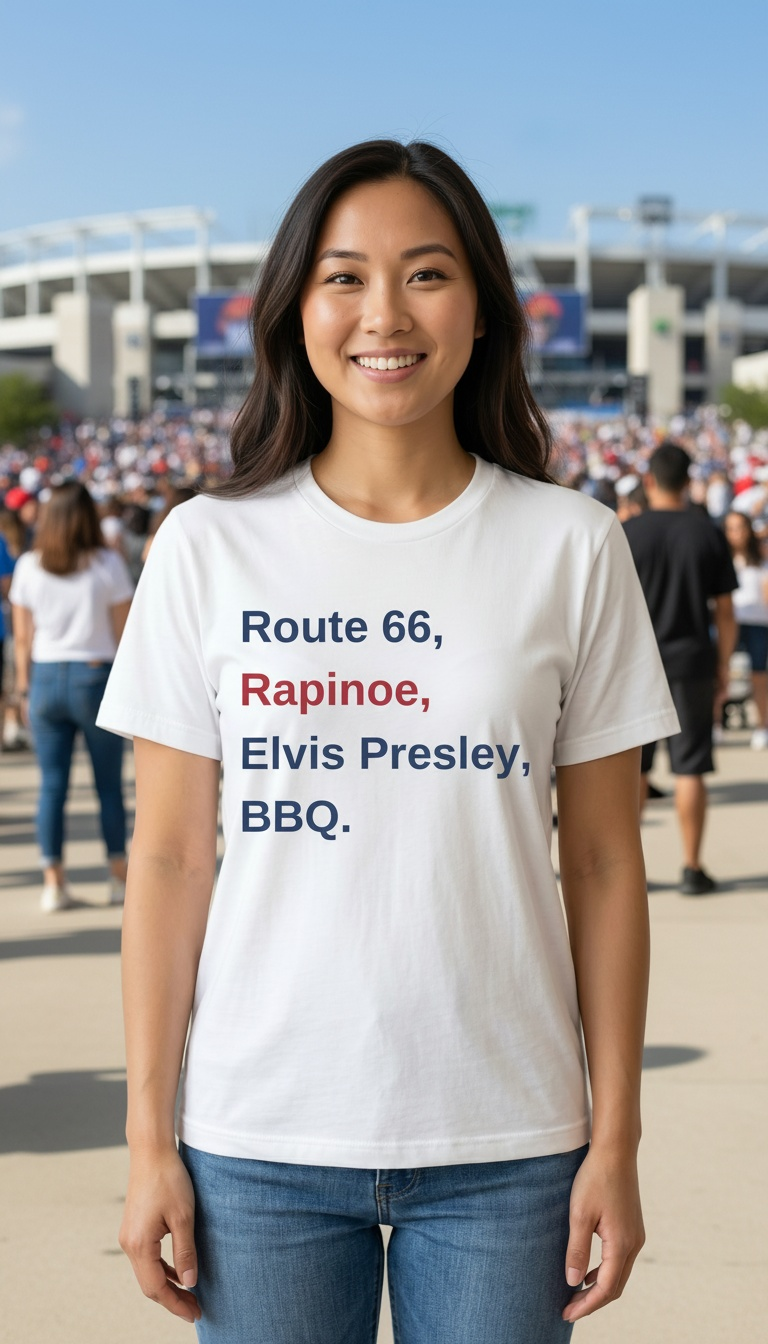 I'm American! Retro Americana Short Sleeve Tee