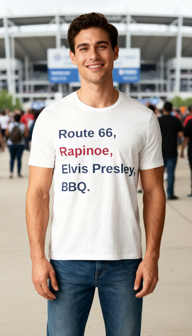 I'm American! Retro Americana Short Sleeve Tee
