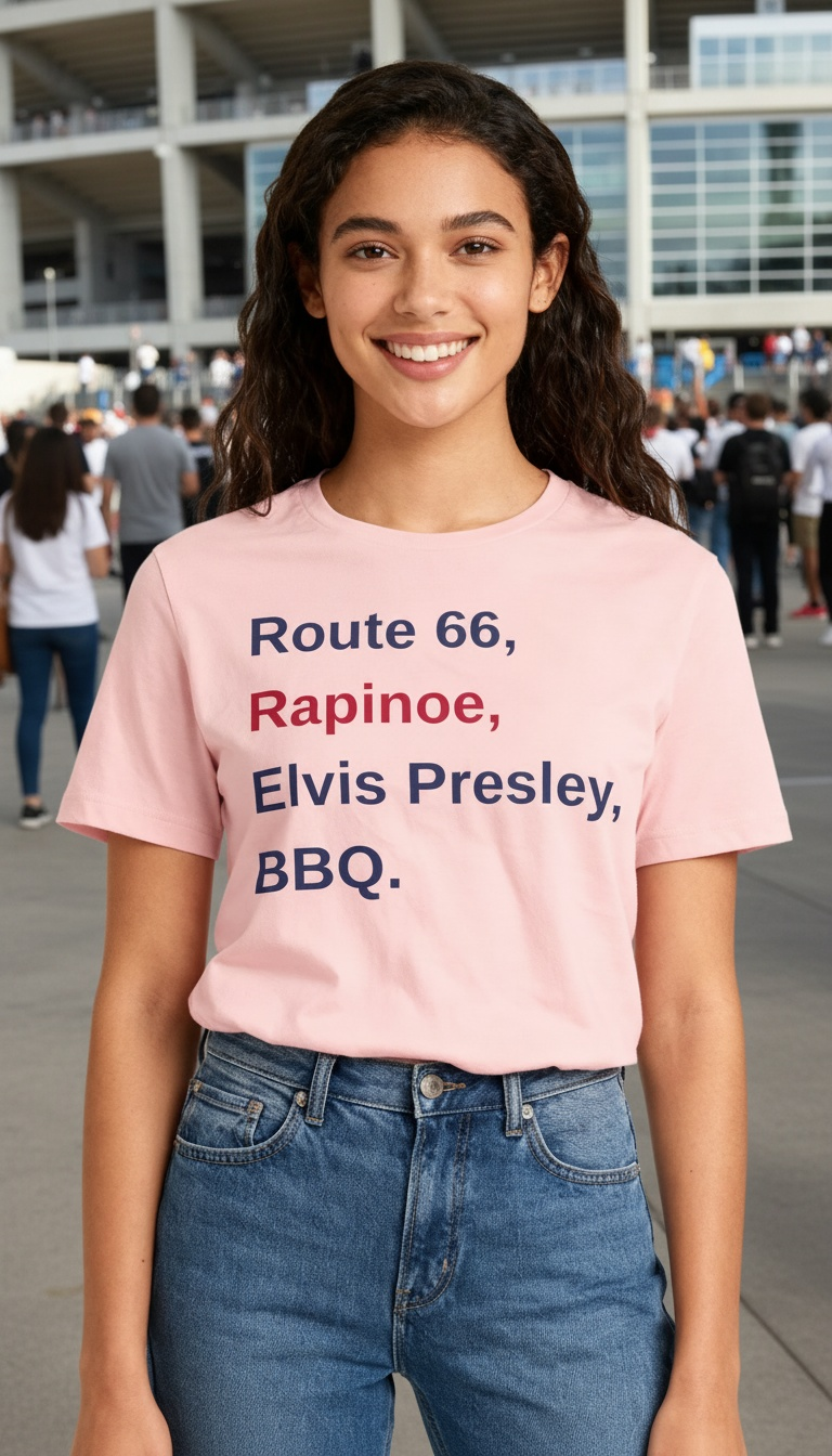 I'm American! Retro Americana Short Sleeve Tee