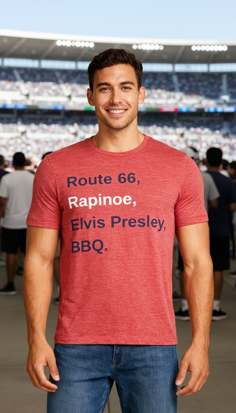 I'm American! Retro Americana Short Sleeve Tee
