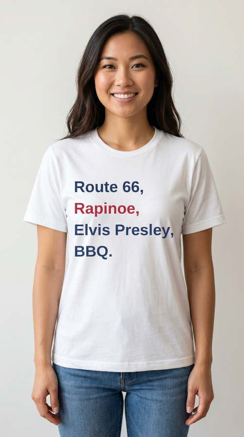 I'm American! Retro Americana Short Sleeve Tee