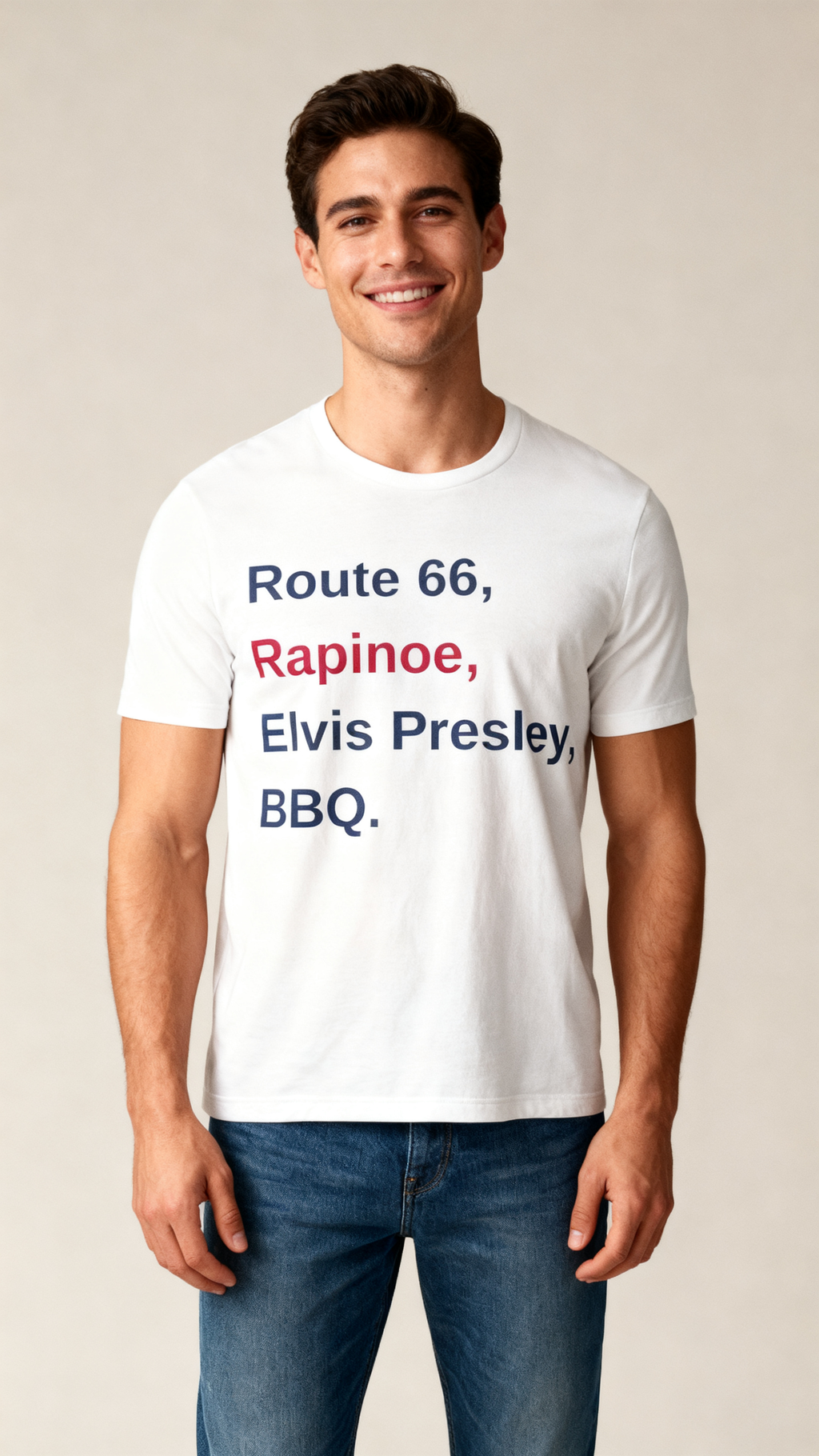 I'm American! Retro Americana Short Sleeve Tee